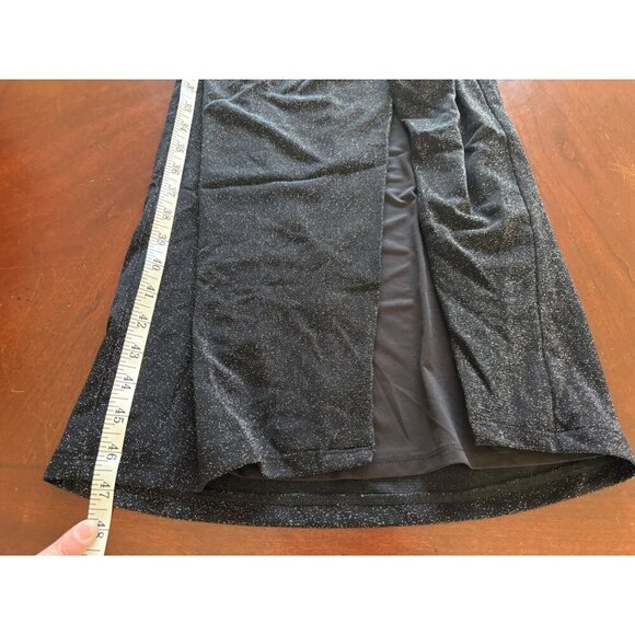 REVOLVE Song of Style NWT Wilbur Midi Dress in Black Metallic Size XS - Picture 11 of 12